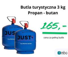 Butla gazowa turystyczna 3 kg, propan - butan 3kg - 1